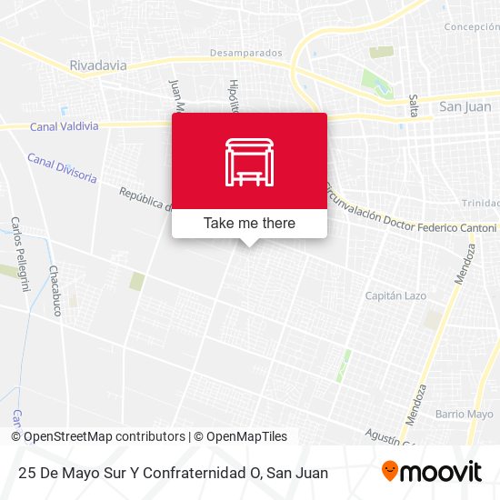 25 De Mayo Sur Y Confraternidad O map