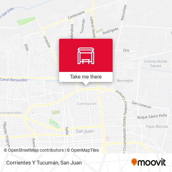 Corrientes Y Tucumán map