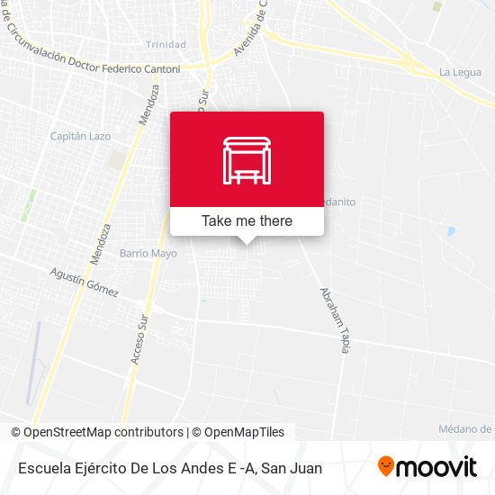Mapa de Escuela Ejército De Los Andes E -A