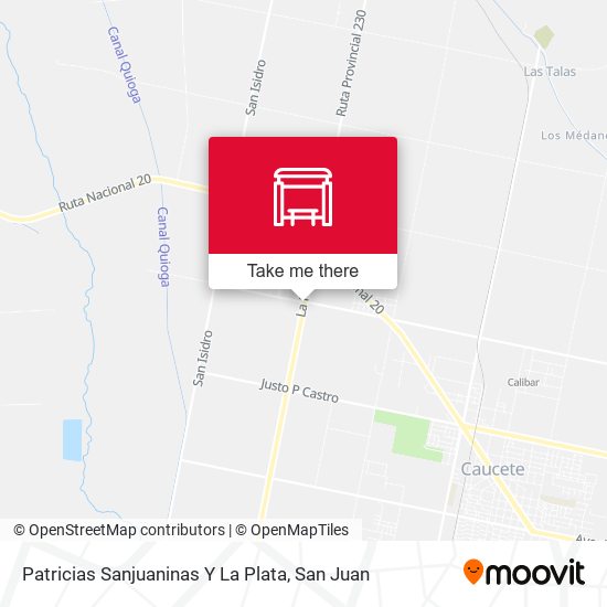 Patricias Sanjuaninas Y La Plata map