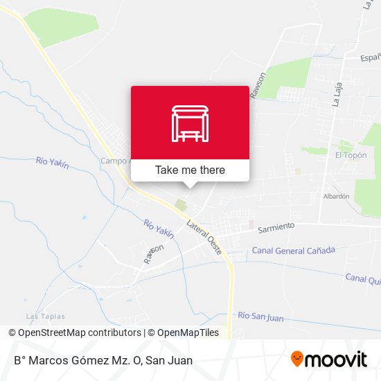 Mapa de B° Marcos Gómez Mz. O