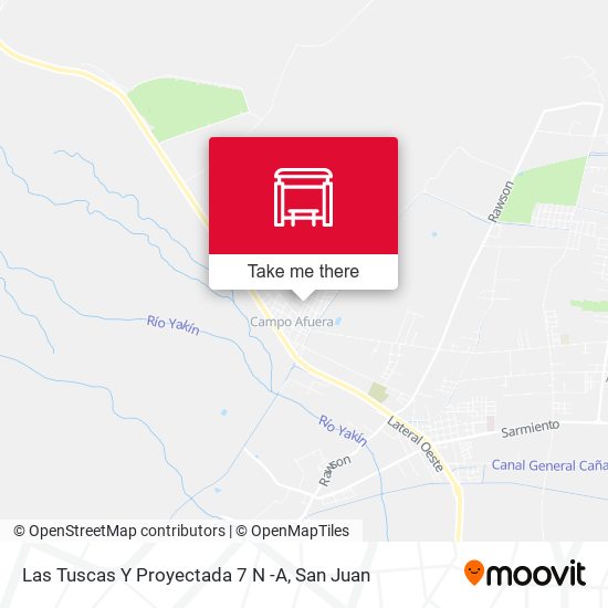 Las Tuscas Y Proyectada 7 N -A map