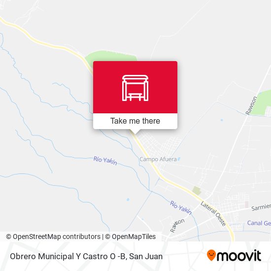 Obrero Municipal Y Castro O -B map