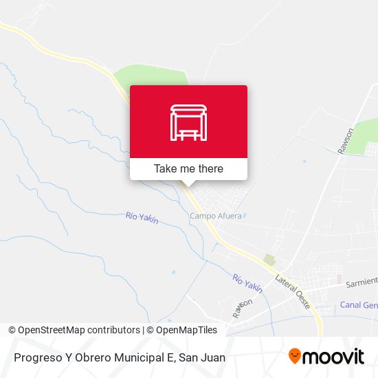 Progreso Y Obrero Municipal E map