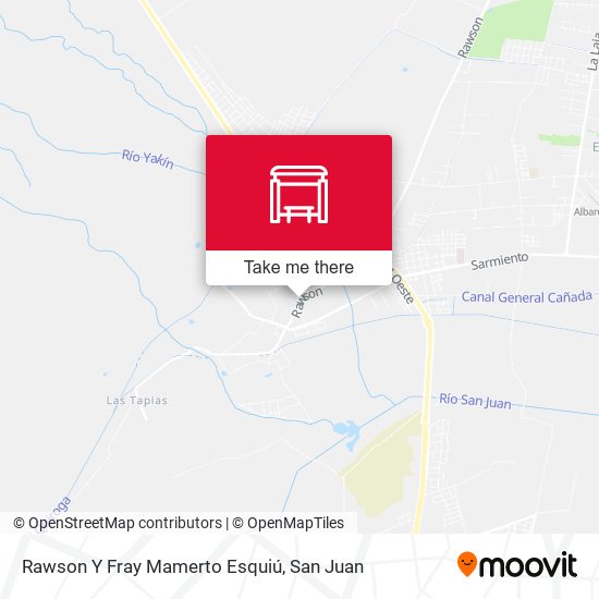Rawson Y Fray Mamerto Esquiú map