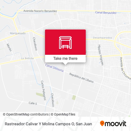 Mapa de Rastreador Calivar Y Molina Campos O