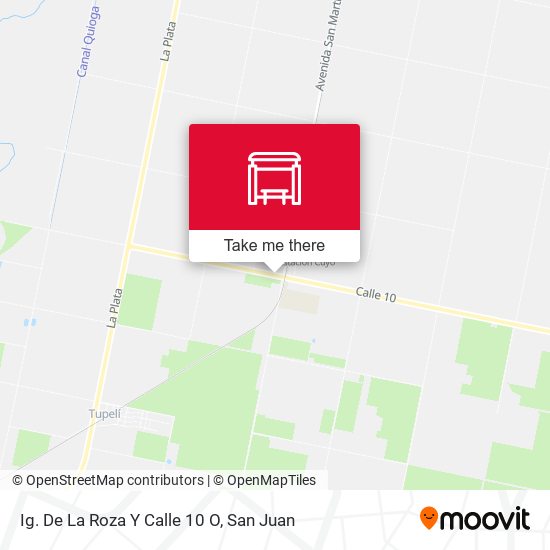 Mapa de Ig. De La Roza Y Calle 10 O