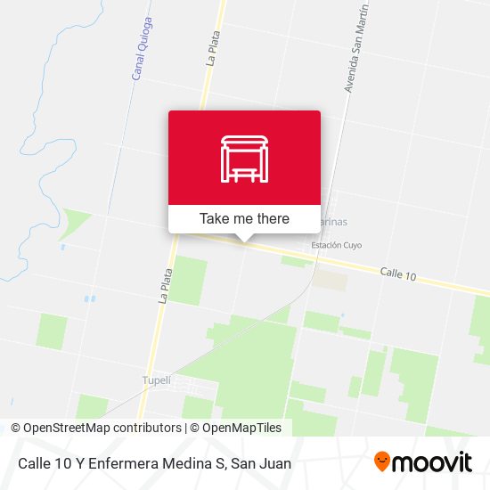 Calle 10 Y Enfermera Medina S map