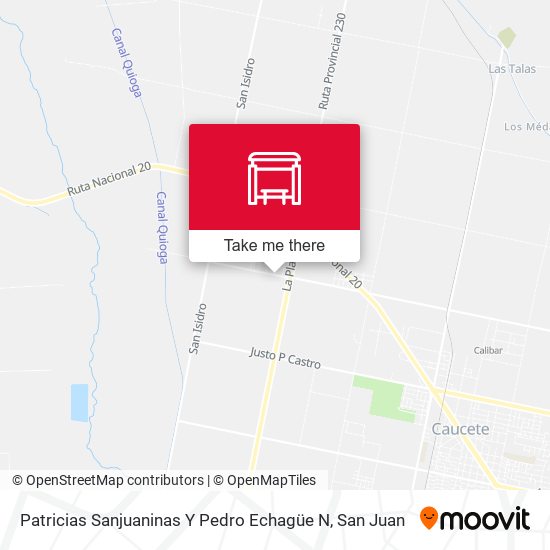 Mapa de Patricias Sanjuaninas Y Pedro Echagüe N