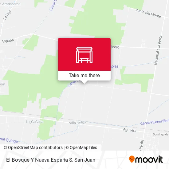 El Bosque Y Nueva España S map