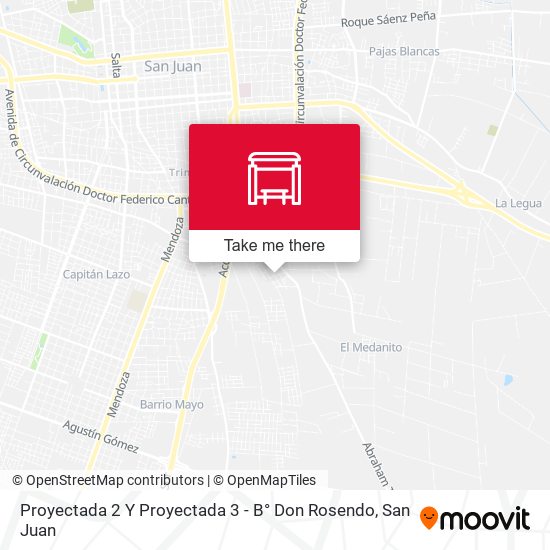 Proyectada 2 Y Proyectada 3 - B° Don Rosendo map