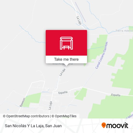 San Nicolás Y La Laja map