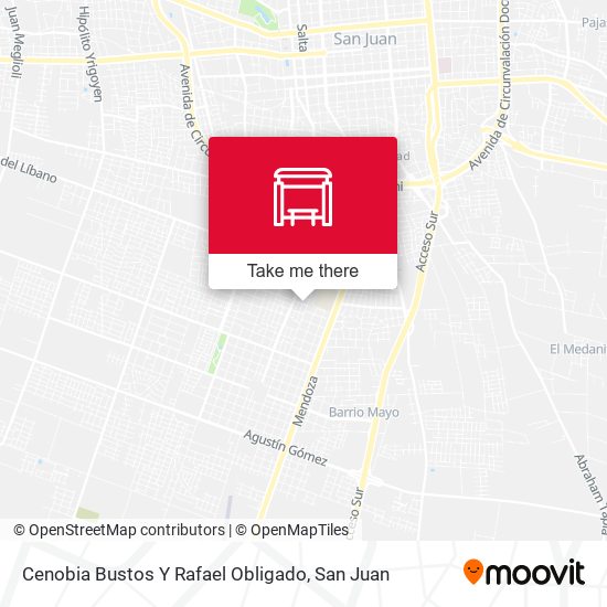 Cenobia Bustos Y Rafael Obligado map