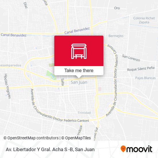 Av. Libertador Y Gral. Acha S -B map