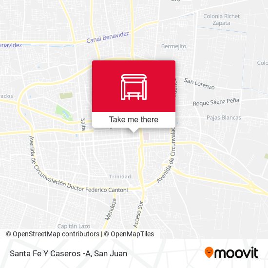 Mapa de Santa Fe Y Caseros -A