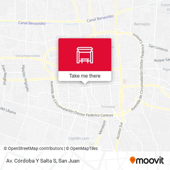 Av. Córdoba Y Salta S map