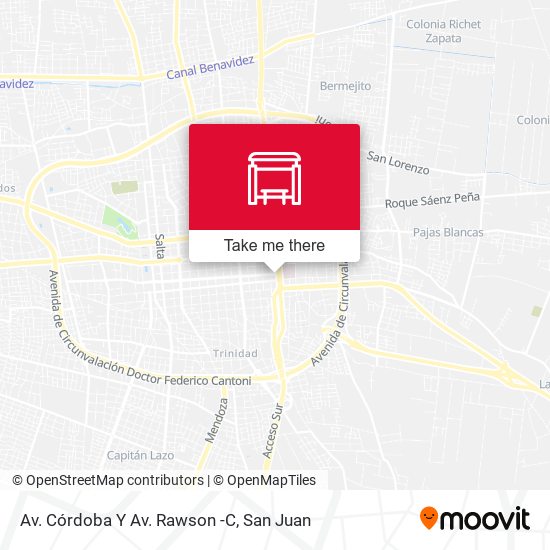 Av. Córdoba Y Av. Rawson -C map