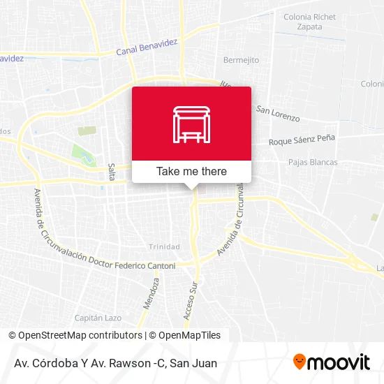 Mapa de Av. Córdoba Y Av. Rawson -C