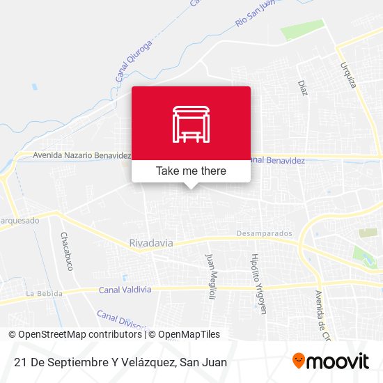 21 De Septiembre Y Velázquez map
