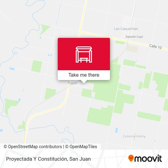 Proyectada Y Constitución map
