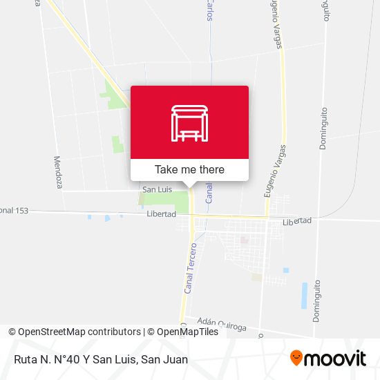 Ruta N. N°40 Y San Luis map
