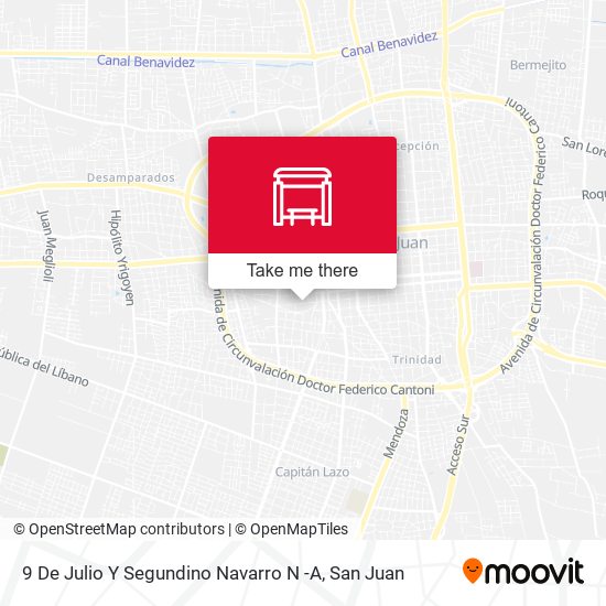 Mapa de 9 De Julio Y Segundino Navarro N -A