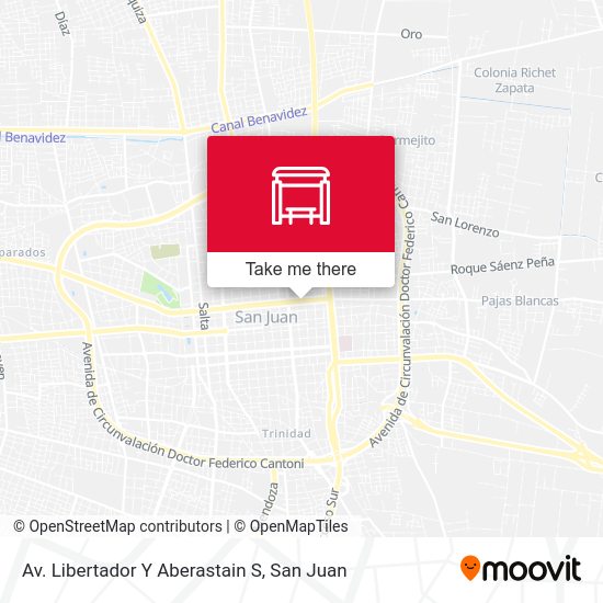 Av. Libertador Y Aberastain S map
