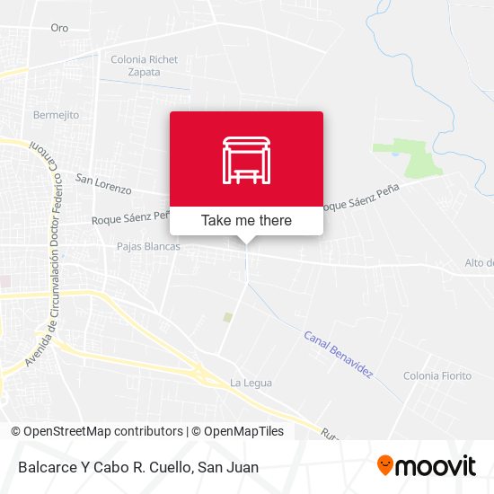 Balcarce Y Cabo R. Cuello map