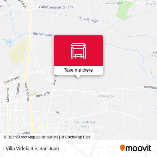 Mapa de Villa Videla 3 S