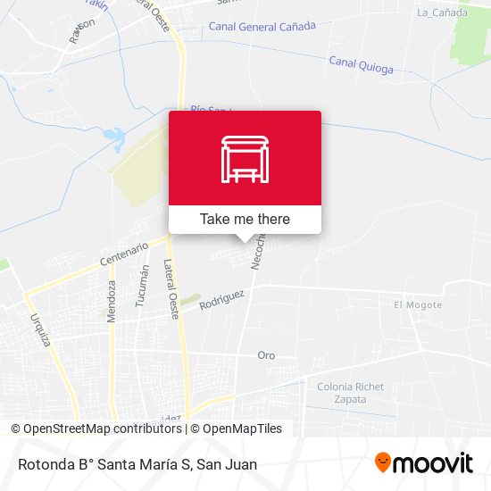 Rotonda B° Santa María S map