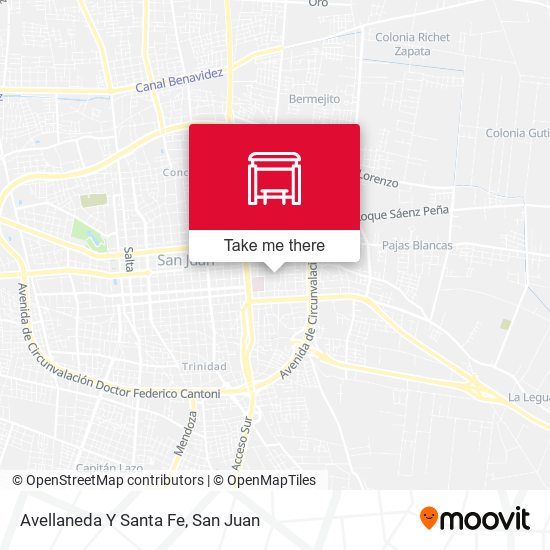 Avellaneda Y Santa Fe map