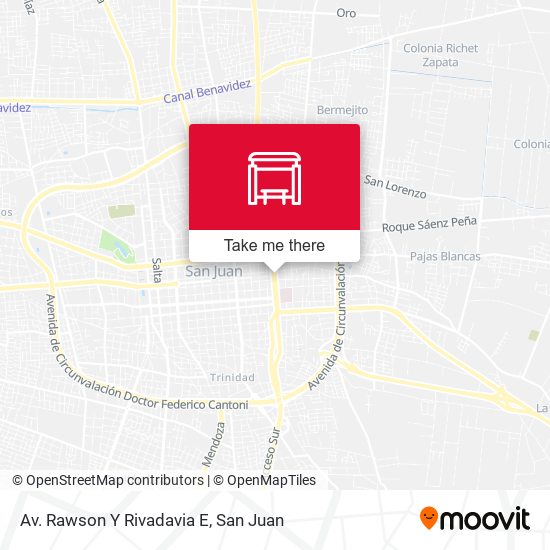 Av. Rawson Y Rivadavia E map