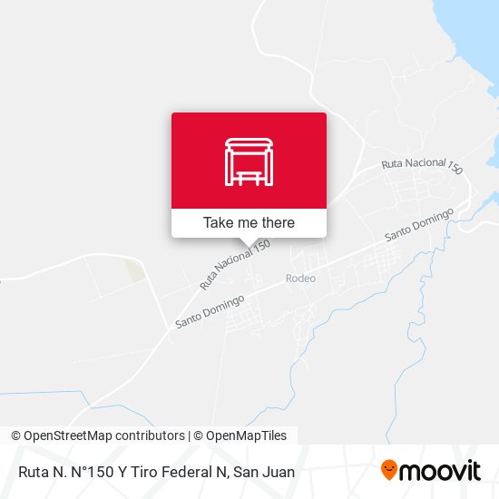 Ruta N. N°150 Y Tiro Federal N map