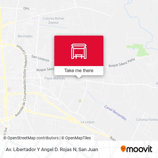 Av. Libertador Y Angel D. Rojas N map