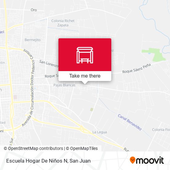 Escuela Hogar De Niños N map