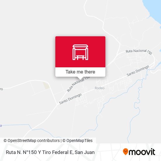 Mapa de Ruta N. N°150 Y Tiro Federal E