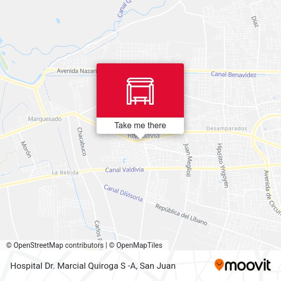 Hospital Dr. Marcial Quiroga S -A map