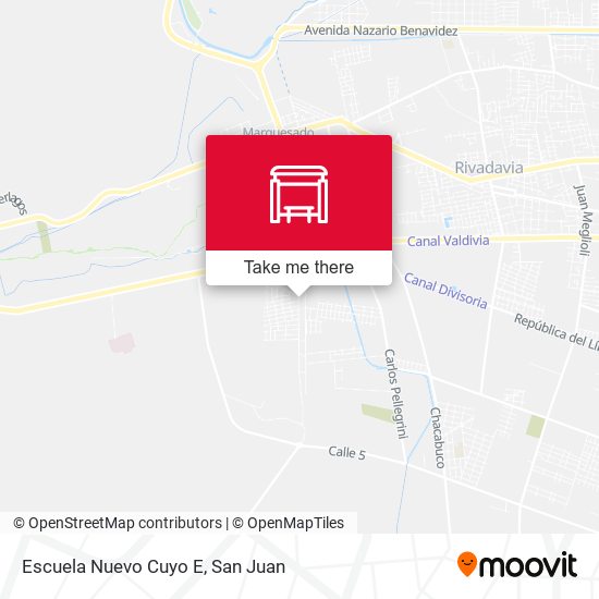 Escuela Nuevo Cuyo E map