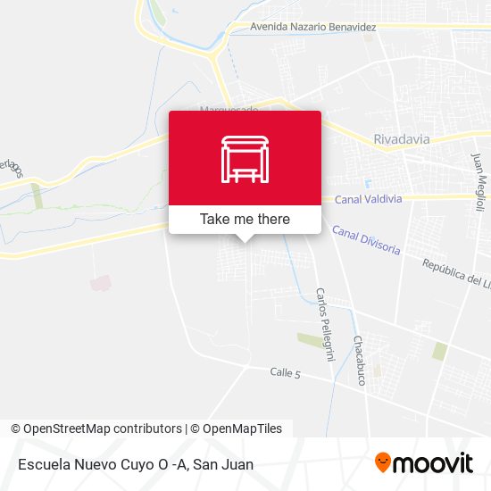 Mapa de Escuela Nuevo Cuyo O -A