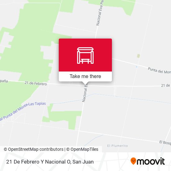 21 De Febrero Y Nacional O map
