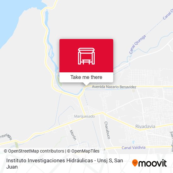 Mapa de Instituto Investigaciones Hidráulicas - Unsj S