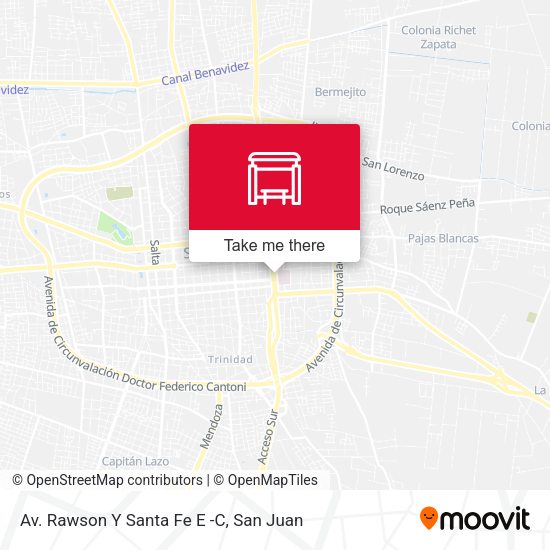 Av. Rawson Y Santa Fe E -C map