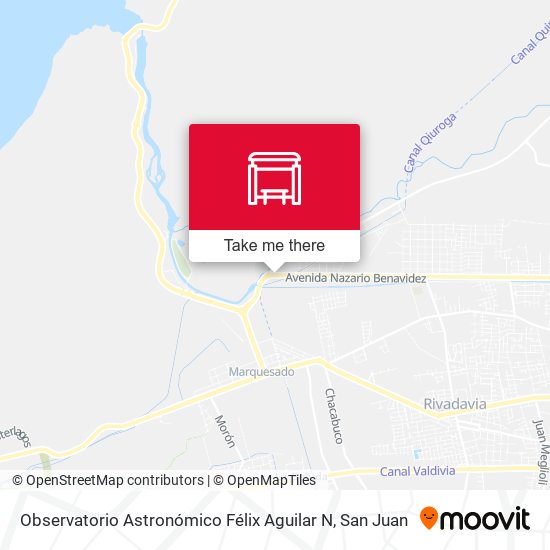 Mapa de Observatorio Astronómico Félix Aguilar N