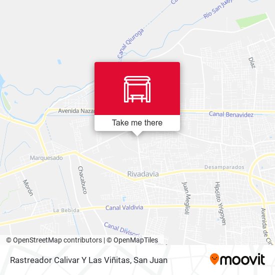 Rastreador Calivar Y Las Viñitas map