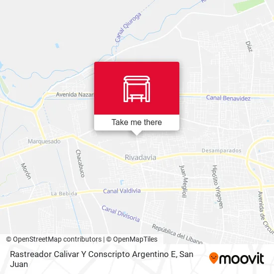Mapa de Rastreador Calivar Y Conscripto Argentino E