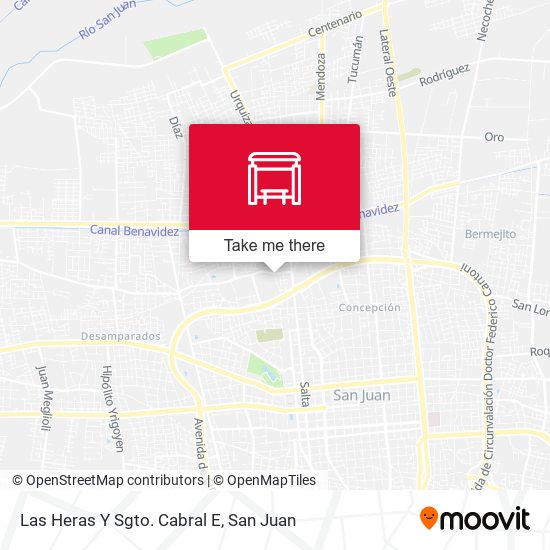 Las Heras Y Sgto. Cabral E map