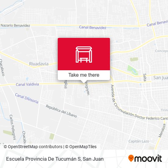 Mapa de Escuela Provincia De Tucumán S