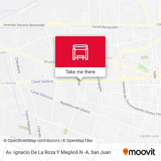 Av. Ignacio De La Roza Y Meglioli N -A map