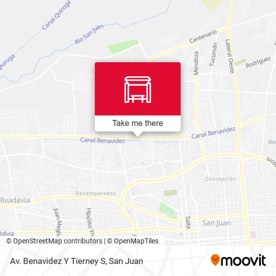 Mapa de Av. Benavidez Y Tierney S