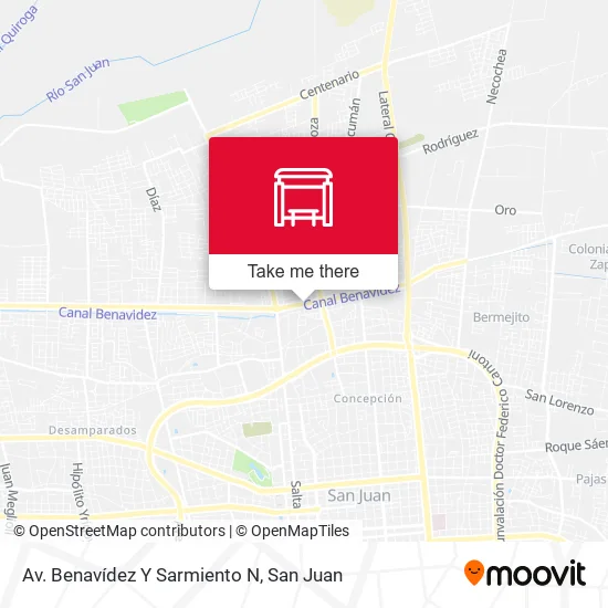 Av. Benavídez Y Sarmiento N map
